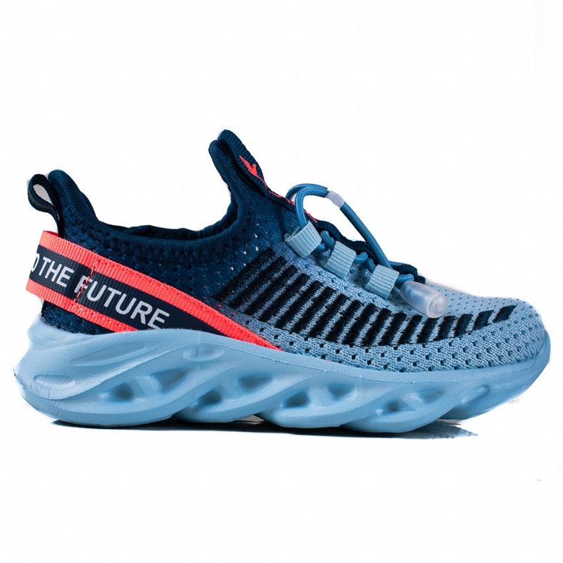 Deportivas infantiles Vico, material bicolor azul