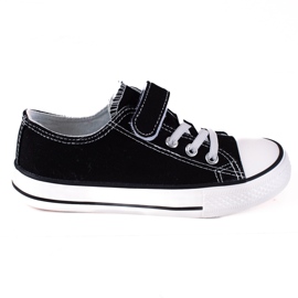 Zapatillas deportivas infantiles Vico para jardín de infantes negras. negro