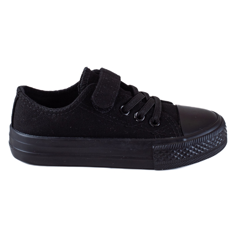 Zapatillas deportivas infantiles Vico para jardín de infantes negras. negro