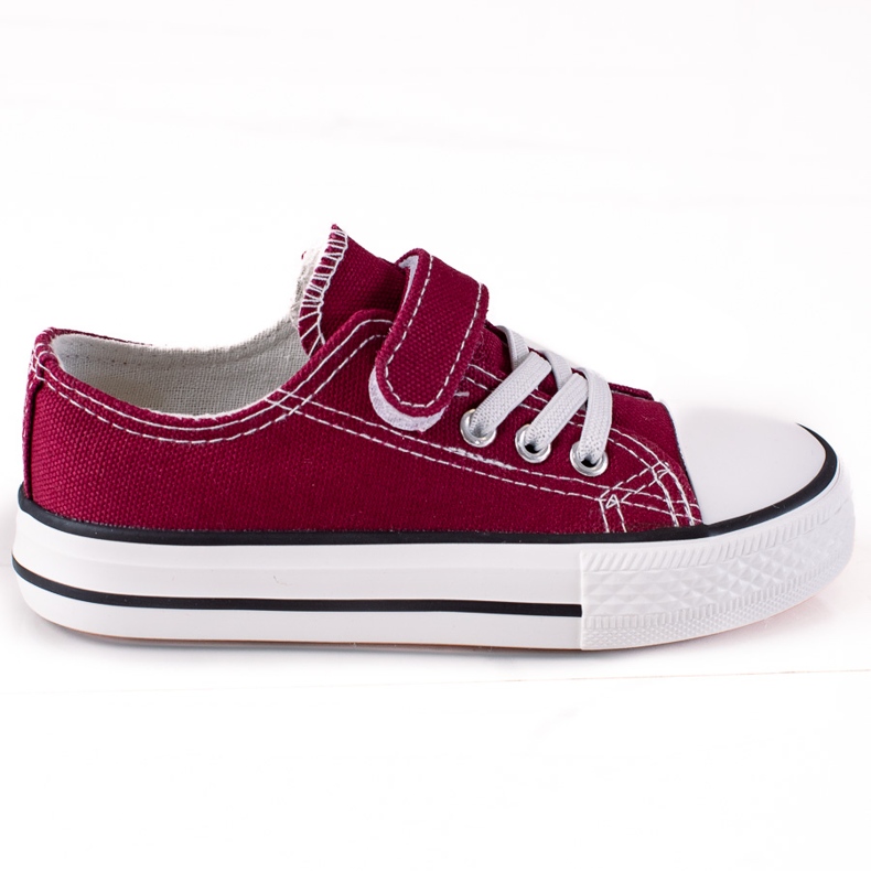 Zapatillas deportivas infantiles Vico para guardería burdeos rojo