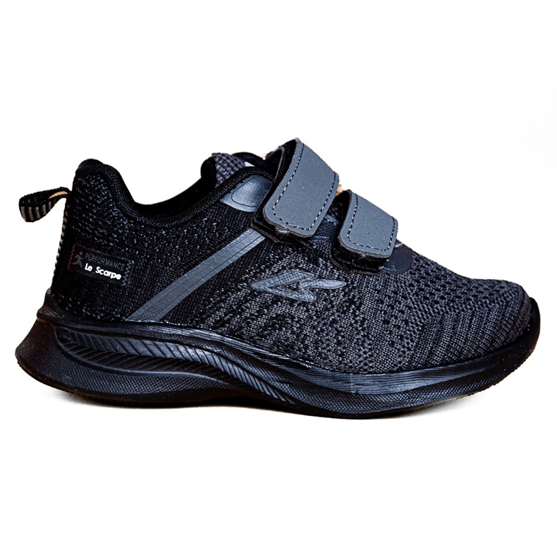 Zapatillas de niño Shelovet tejido gris negro