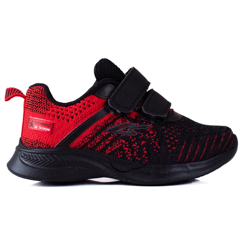 Shelovet zapatillas de deporte para niños material rojo y negro.