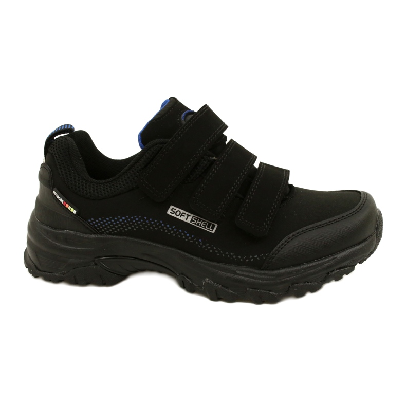 American Club Softshell Women's Sports Shoes para velcro americano WT52/22 Black negro