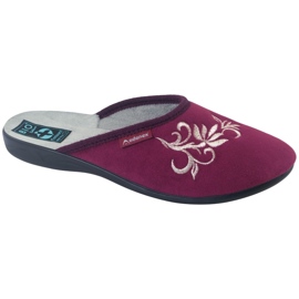 Babucha velour granate Adanex 27861 multicolor