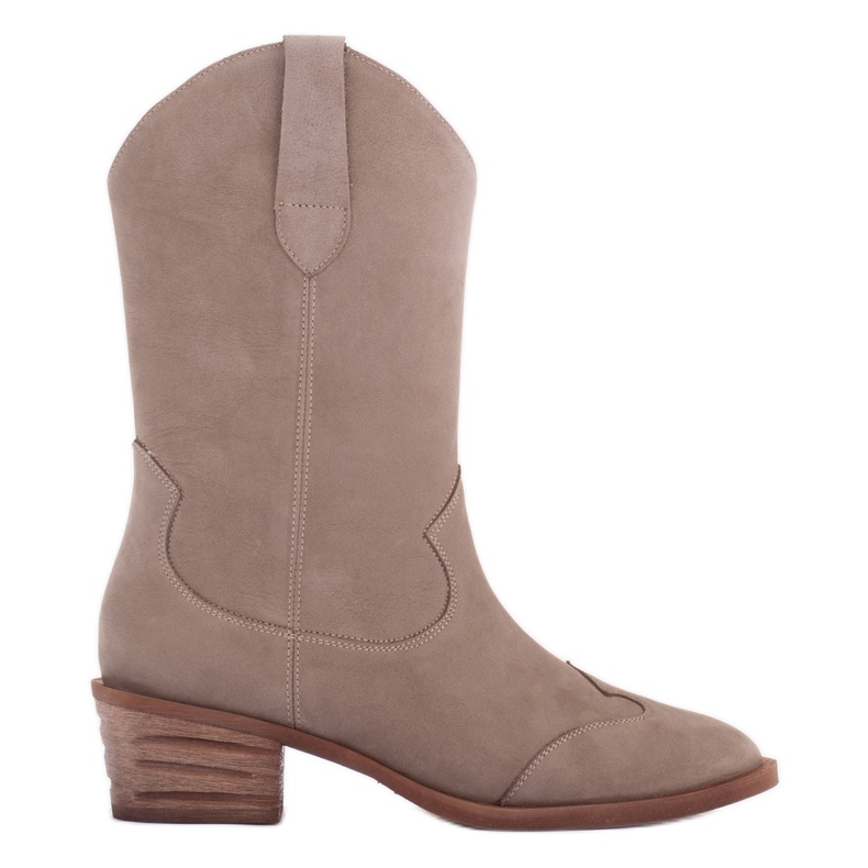 Marco Shoes Botines piel natural beige