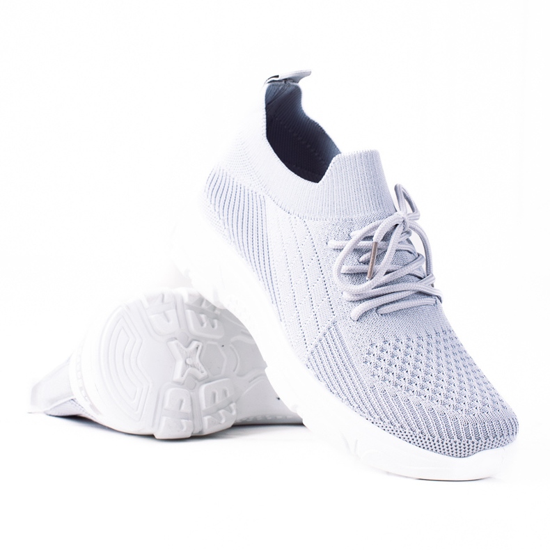 Deportivas de mujer Shelovet con cordones grises