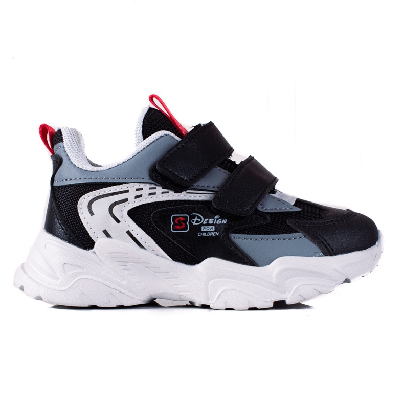 Zapatillas Shelovet para niños con suela gruesa negras negro