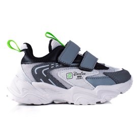 Zapatillas de niño Shelovet con suela gruesa, gris claro