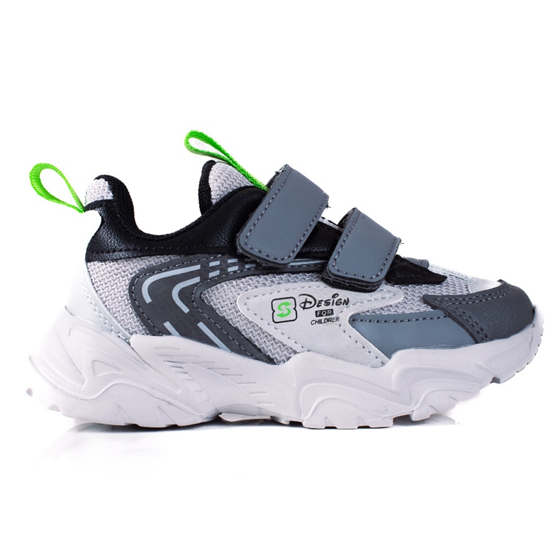 Zapatillas de niño Shelovet con suela gruesa, gris claro