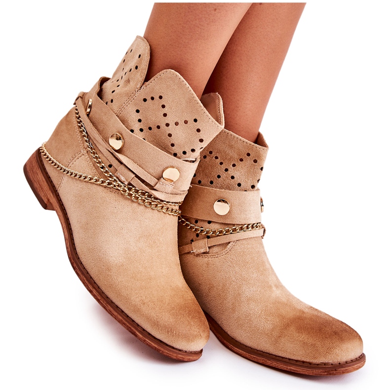 WS1 Botines Ante Cuña Oculta Verine Beige WS1 Botines Ante Cuña Oculta Verine Beige