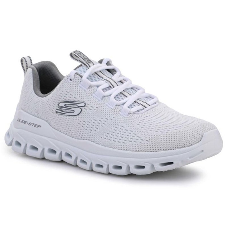 Skechers Glide Step Fasten Up Blanco M 232136-WHT gris