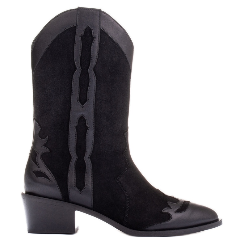 Marco Shoes Botines negros de ante natural
