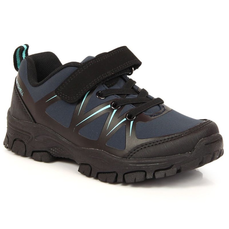 Zapatos trekking con velcro American Club Jr AM902B azul marino