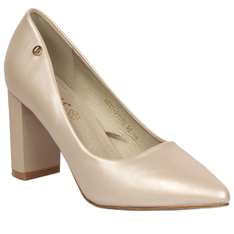 Bombas en el poste beige Vinceza W JAN126B