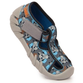 Zapatillas velcro con murciélago Befado Jr BEF6A gris
