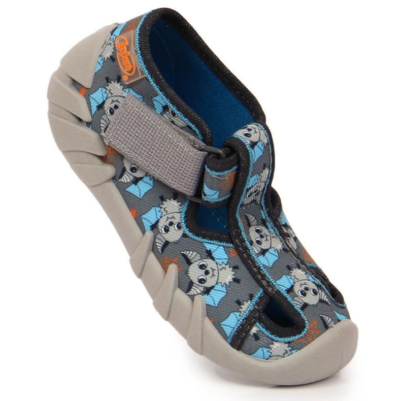 Zapatillas velcro con murciélago Befado Jr BEF6A gris