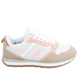 Zapatillas deportivas de mujer Furlo Rosa beige blanco