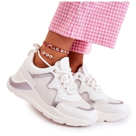Zapatillas de deporte de moda para mujer White Allie blanco