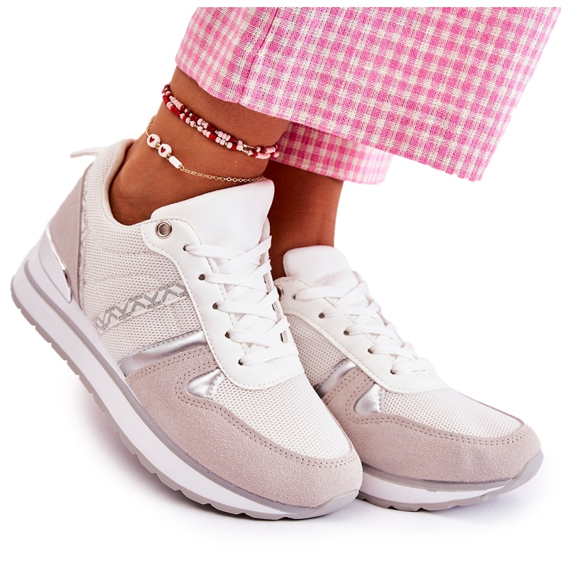 PG1 Deportivas Clásicas Mujer Blancas Elenes blanco rosado