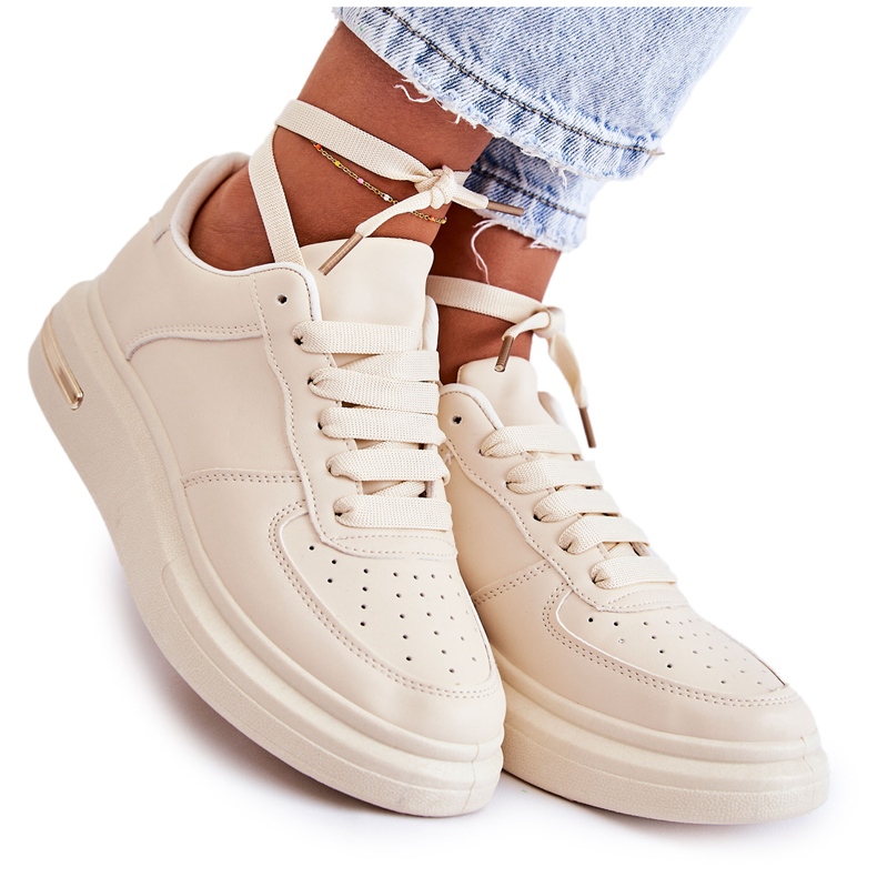 PG1 Deportivas Clásicas Ecopiel Beige Jennys