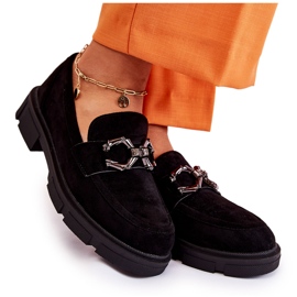 FL1 Mocasines De Ante Con Adorno Janissa Negro FL1 Mocasines De Ante Con Adorno Janissa Negro
