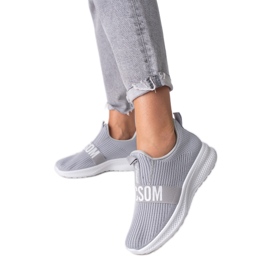 Deportivas de mujer Shelovet de textil gris