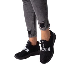 Deportivas de mujer Shelovet de textil negro