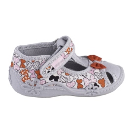 Zapatillas casa niñas Viggami Marysia lazos gris