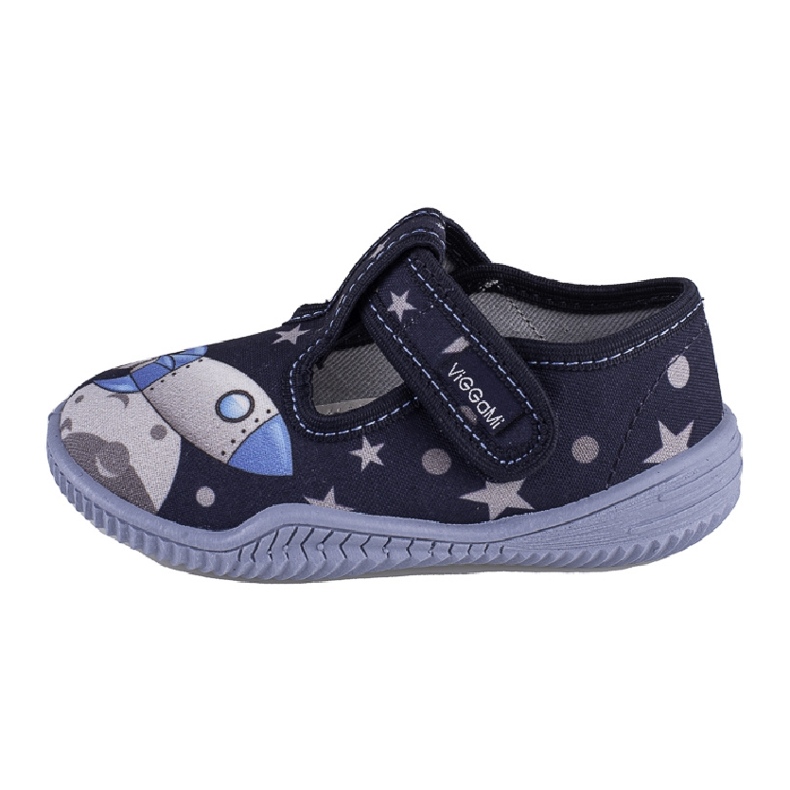 Pantuflas para niños con estampado Viggami Pawełek azul Pantuflas para niños con estampado Viggami Pawełek azul