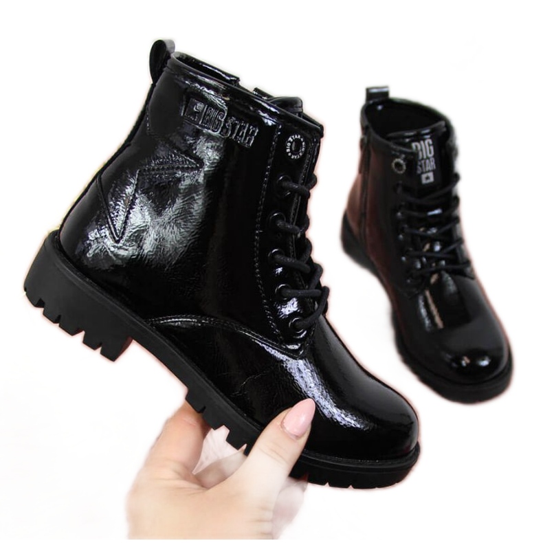 Bota bovver negra niña Big Star II374045 negro negro