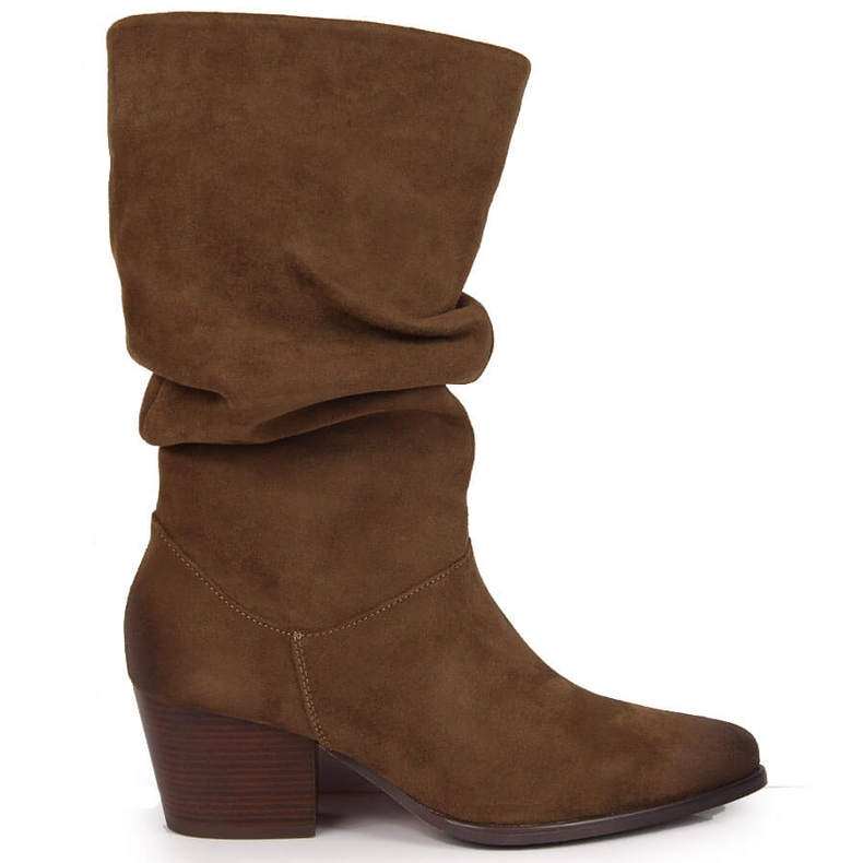 Botas cortas mujer arrugadas Vinceza marrón