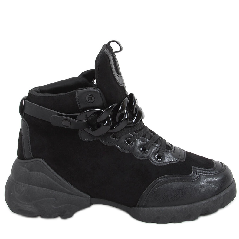 Deportivas con cadena Peri Black desmontable negro Deportivas con cadena Peri Black desmontable negro