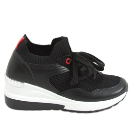 Deportivas cuña Fenix ​​negras negro