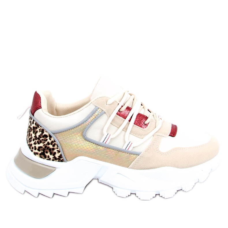 Zapatillas Ebba Gold beige rojo multicolor dorado