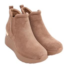 Zapatos cuña Florens Kaki beige