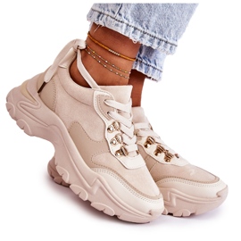 PG1 Deportivas Mujer Ante Deportivas Deportivas Beige Claro Britany