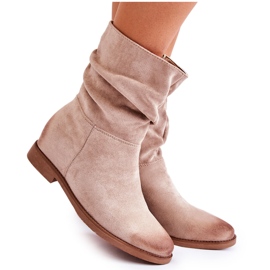 PG1 Botas Altas Mujer Ante Beige Venis