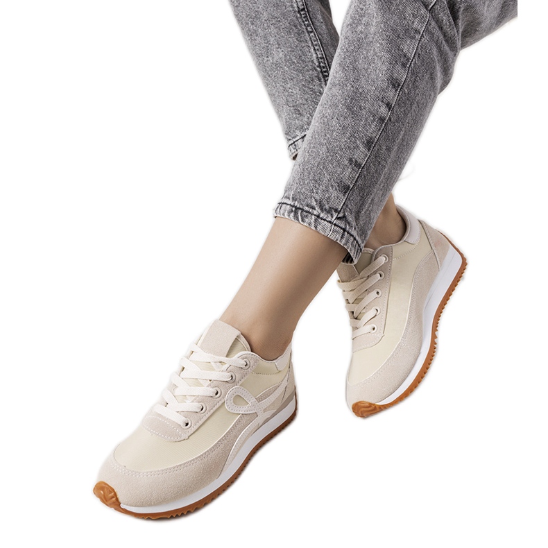 Deportivas beige para mujer Lesina Deportivas beige para mujer Lesina