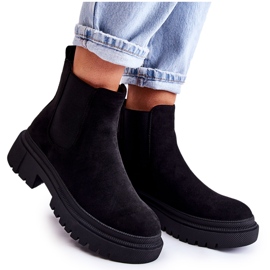 PS1 Botas sin cordones de ante negro Lorea para trabajadores