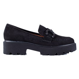 Zapatos negros de ante de Vinceza