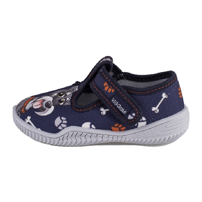 Pantuflas niño Viggami Dingo print azul