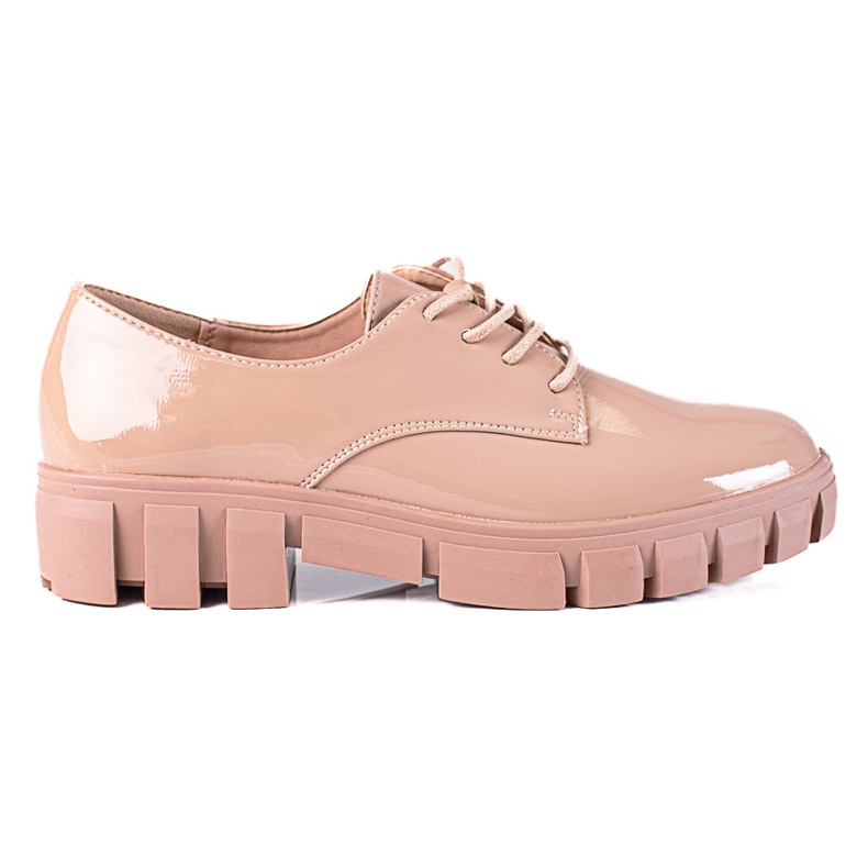 Zapatos vinceza barniz beige