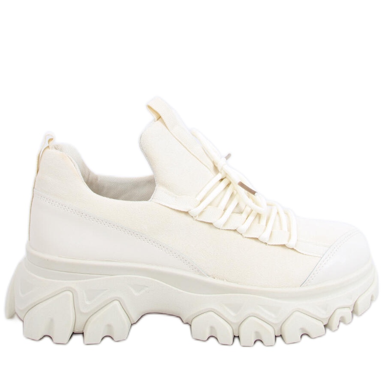 Zapatillas deportivas de suela alta Huggy Beige
