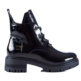 W. Potocki Botas Potocki de charol negro