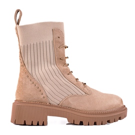 SHELOVET Bolsos anudados ante beige