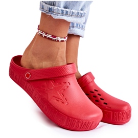 Pantuflas Ligeras Mujer Kroks Big Star II275004 Rojo