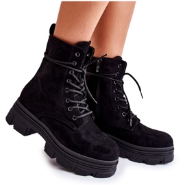 Botines Negros Marley De Ante Con Cremallera