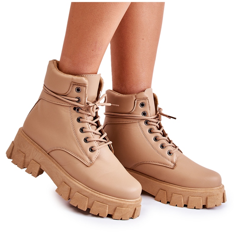 Botas Mujer Warm Trappers Beige Flavin Botas Mujer Warm Trappers Beige Flavin