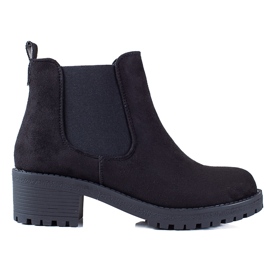 SHELOVET Botas Jodhpur ante negro en poste