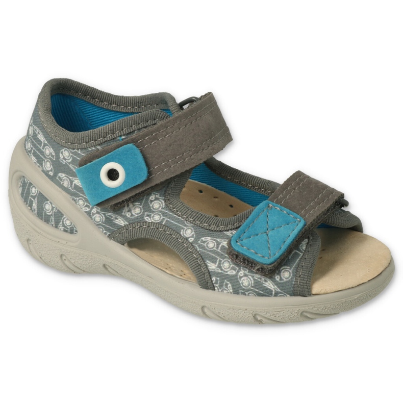 Zapatos befado niño pu 065X169 azul gris